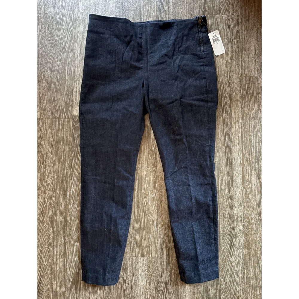 J.Jill Black Side Zip Pull-On Ankle Pants | Stretch Comfort | size 32 NWT